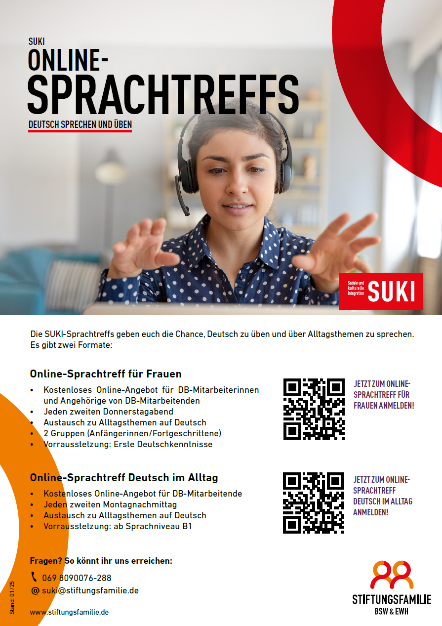SUKI-Sprachtreffs mit QR-Codes